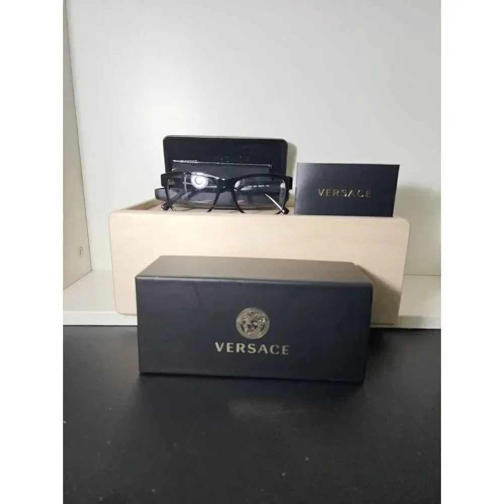 New Authentic Versace 3266 GB1 Eyeglasses Black 55-17 145